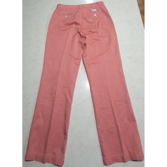 Vineyard Vines Pants Mens 34 x 32 Salmon Coral Pink Breaker Chino Casual Preppy - Picture 2 of 9